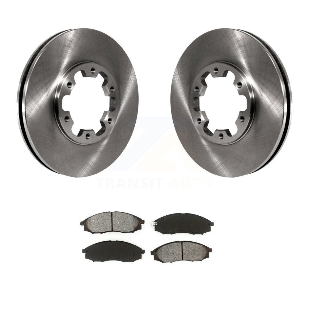 Disc Brake Rotors And Semi-Metallic Pads Front Kit For Nissan Xterra Frontier