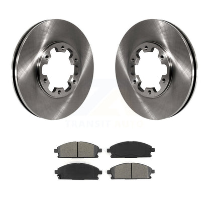 Disc Brake Rotors Semi-Metallic Pad Front Kit For Nissan Pathfinder INFINITI QX4