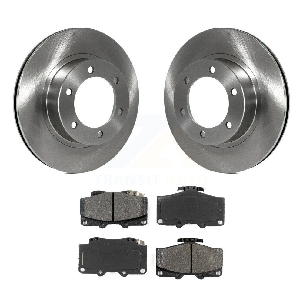 Disc Brake Rotors And Semi-Metallic Pads Front Kit For Toyota 4Runner