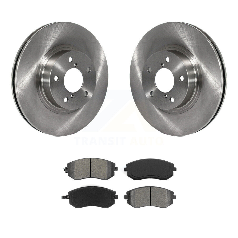 Disc Brake Rotor Semi-Metallic Pad Front Kit For Subaru Impreza Legacy Saab 9-2X