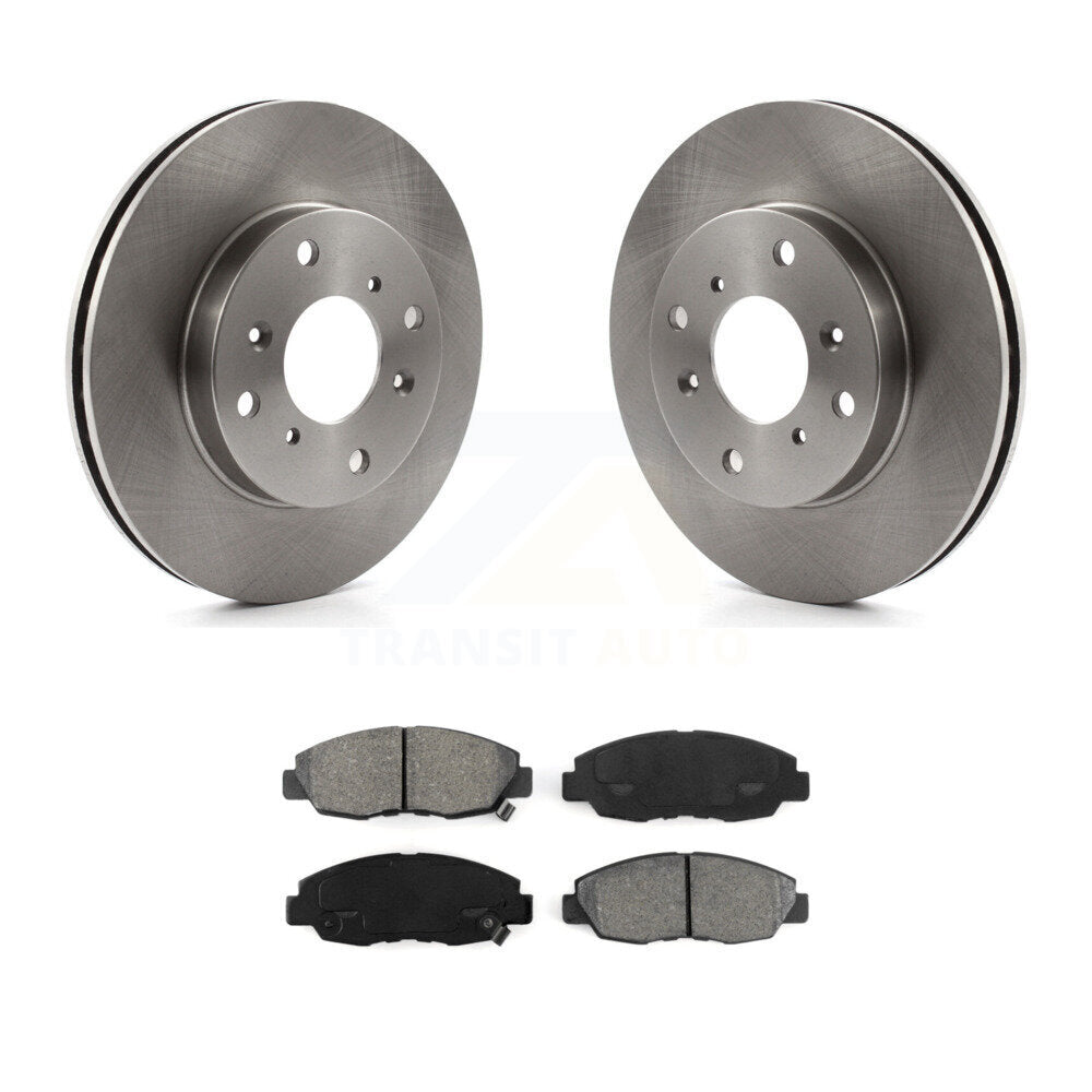 Brake Rotor & Semi-Metallic Pad Front Kit For 98-02 Honda Accord Sedan with 2.3L