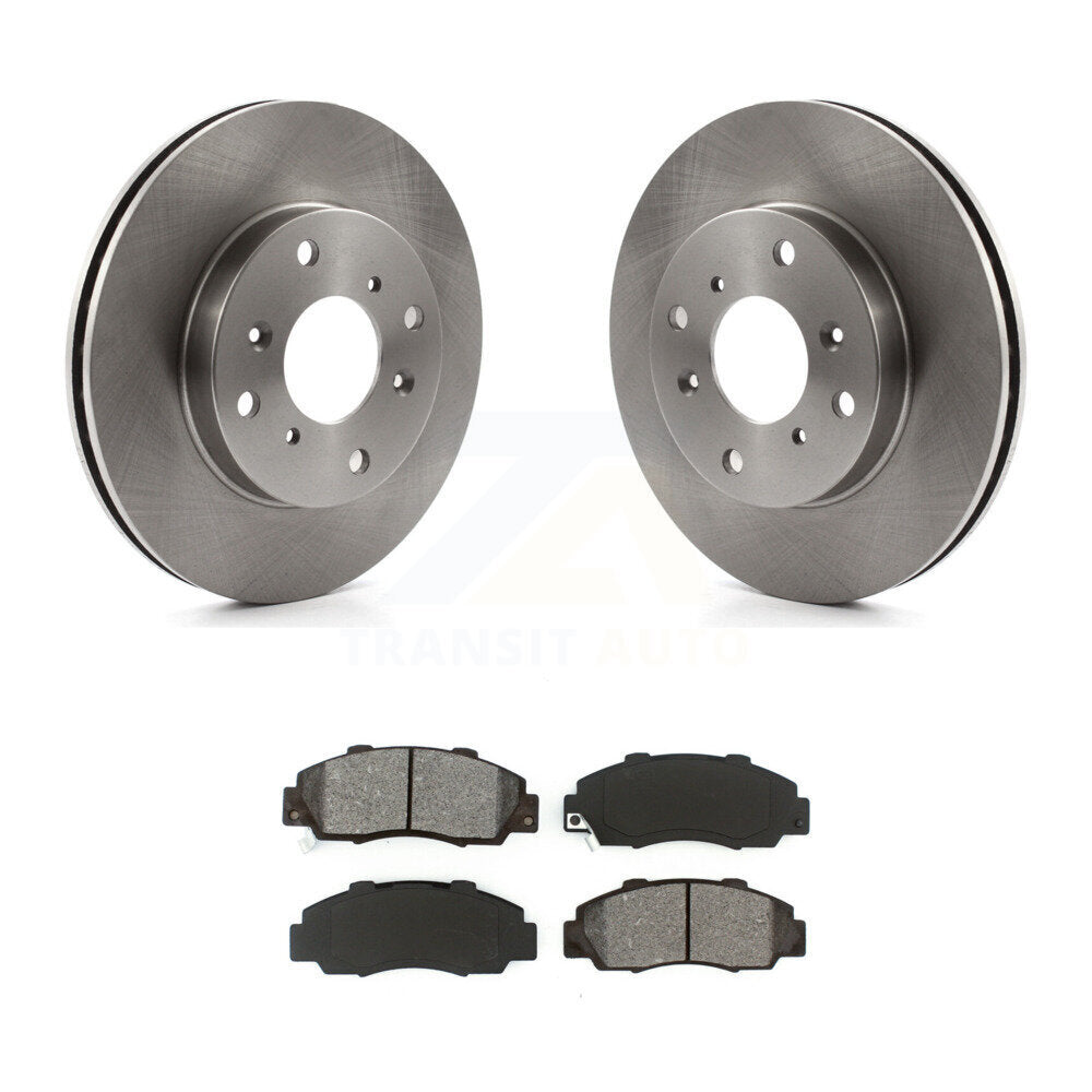 Disc Brake Rotors & Semi-Metallic Pad Front Kit For 1993-1994 Honda Prelude VTEC