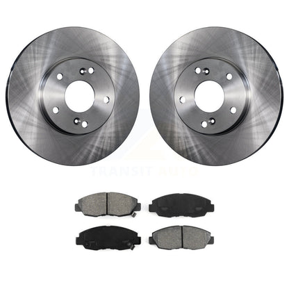 Disc Brake Rotors And Semi-Metallic Pads Front Kit For 2011 Honda Civic GX