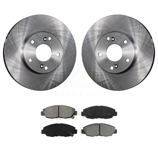Disc Brake Rotors And Semi-Metallic Pads Front Kit For 2011 Honda Civic GX
