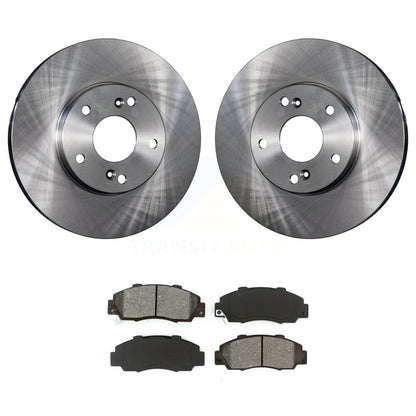 Disc Brake Rotor And Semi-Metallic Pad Front Kit For 1998-2002 Honda Accord 3.0L