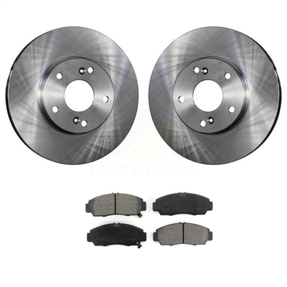 Disc Brake Rotors And Semi-Metallic Pads Front Kit For Honda Accord