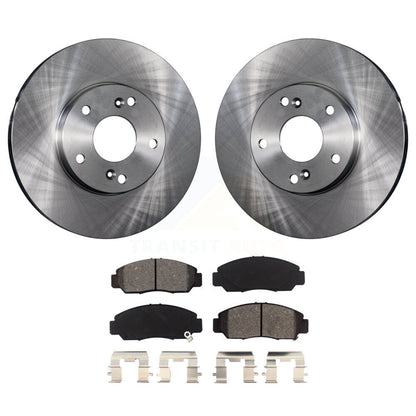 Disc Brake Rotors & Semi-Metallic Pad Front Kit For Honda Civic Accord Acura CSX
