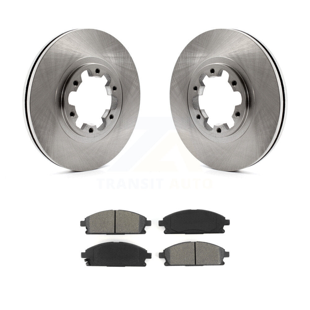 Disc Brake Rotors Semi-Metallic Pad Front Kit For Nissan Pathfinder INFINITI QX4