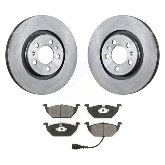 Brake Rotors & Semi-Metallic Pad Front Kit For Volkswagen Jetta Golf Beetle City