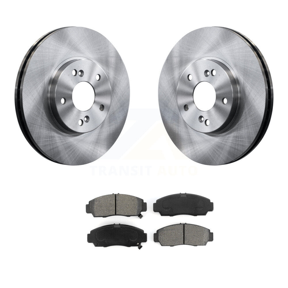 Disc Brake Rotors & Semi-Metallic Pad Front Kit For Honda Accord Acura TSX TL CL