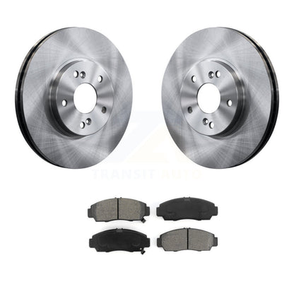 Disc Brake Rotors & Semi-Metallic Pad Front Kit For Honda Accord Acura TSX TL CL