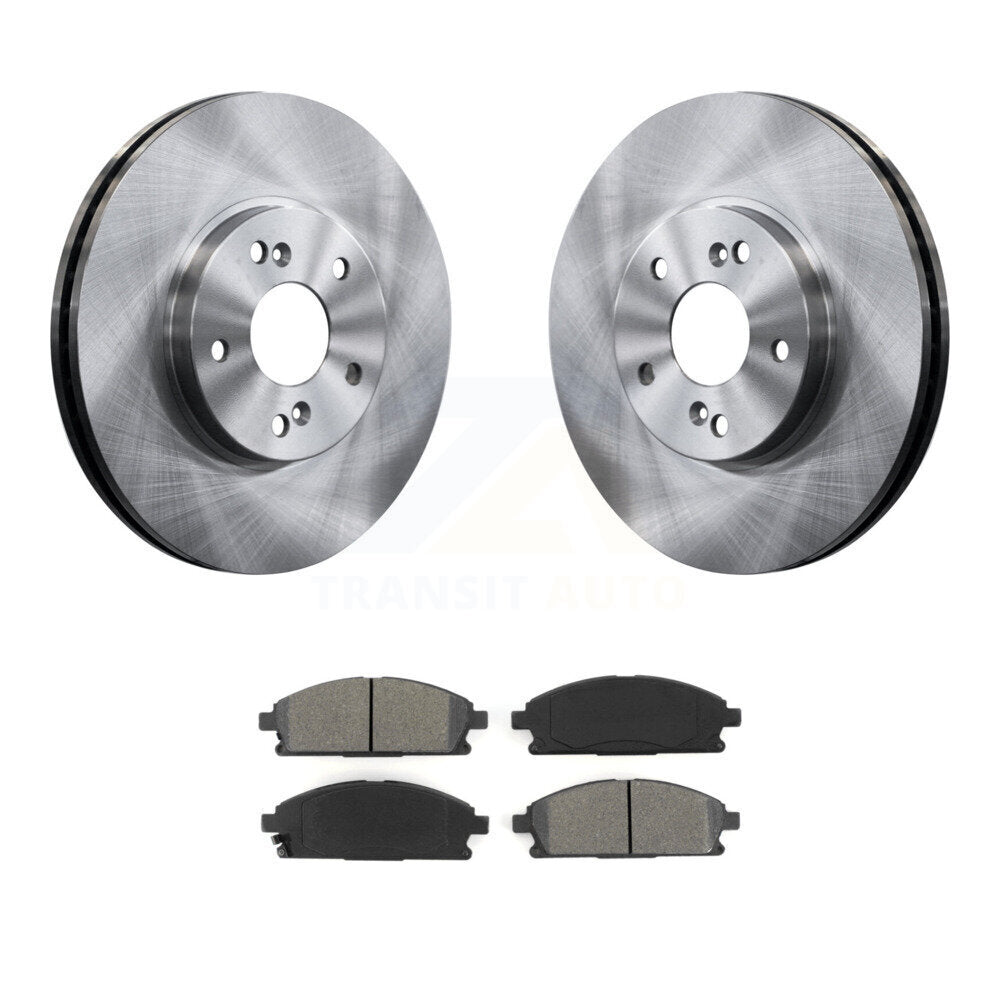 Disc Brake Rotors And Semi-Metallic Pads Front Kit For 2003-2006 Acura MDX