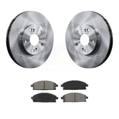Disc Brake Rotors And Semi-Metallic Pads Front Kit For 2003-2006 Acura MDX