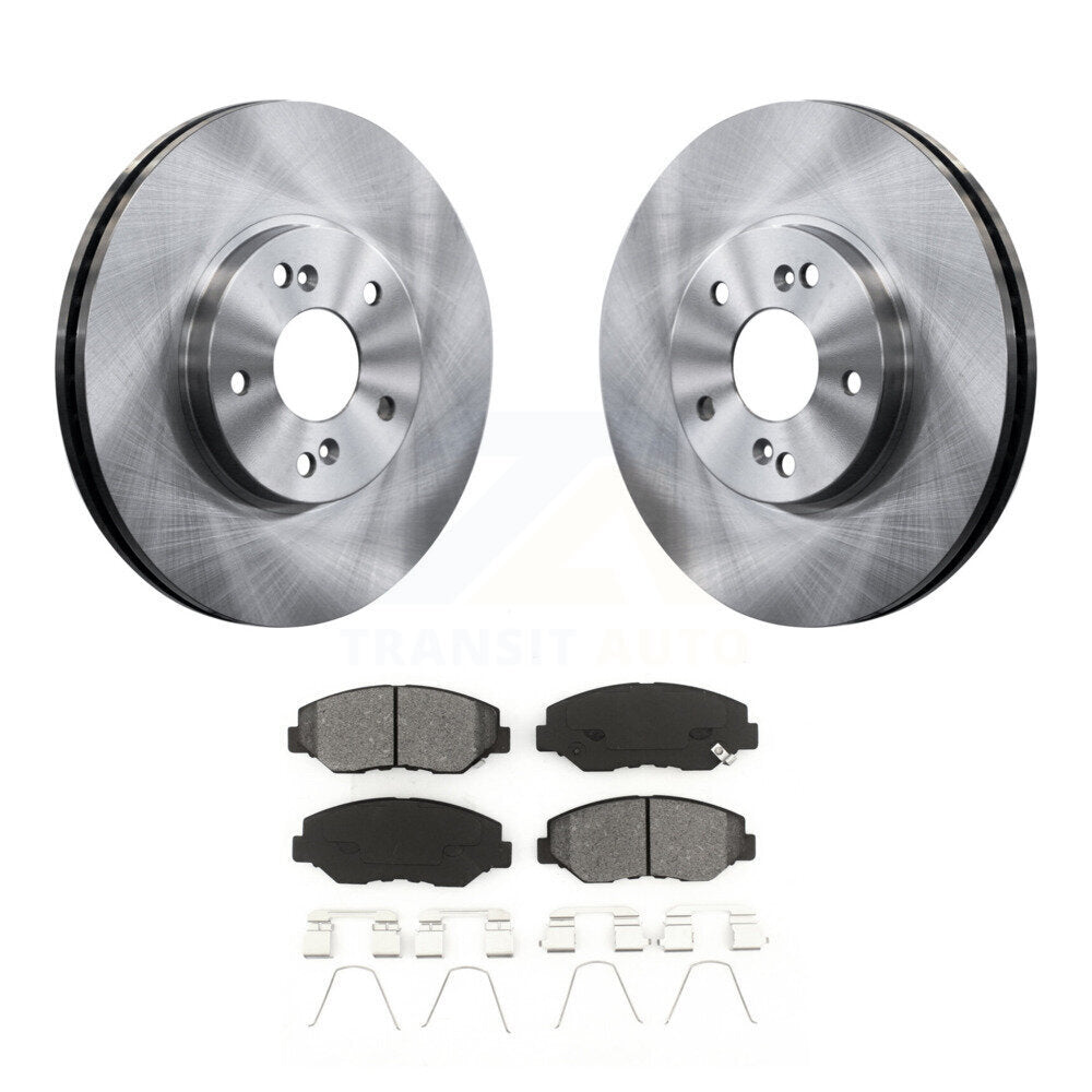 Disc Brake Rotors And Semi-Metallic Pads Front Kit For Honda Pilot Accord