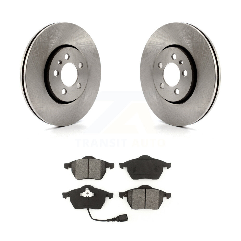 Disc Brake Rotors & Semi-Metallic Pad Front Kit For Volkswagen Jetta Golf Beetle