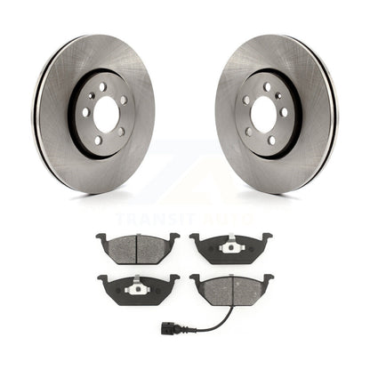 Disc Brake Rotors Semi-Metallic Pad Front Kit For 2000-2001 Volkswagen Golf 2.0L