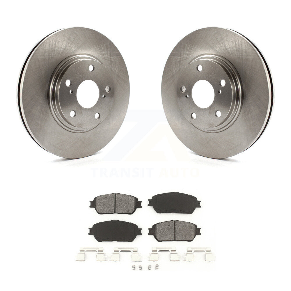 Disc Brake Rotors And Semi-Metallic Pads Front Kit For 2004-2006 Lexus ES330