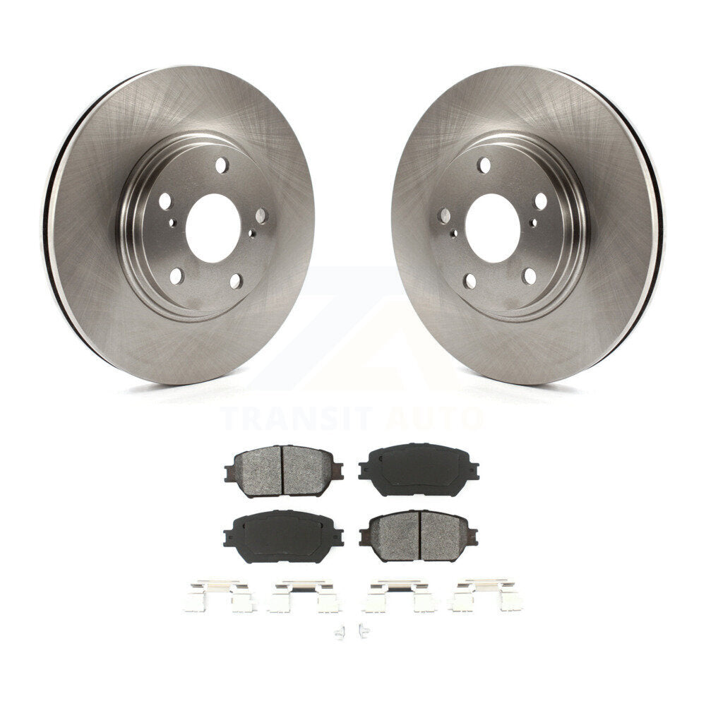 Disc Brake Rotors And Semi-Metallic Pads Front Kit For Toyota Camry