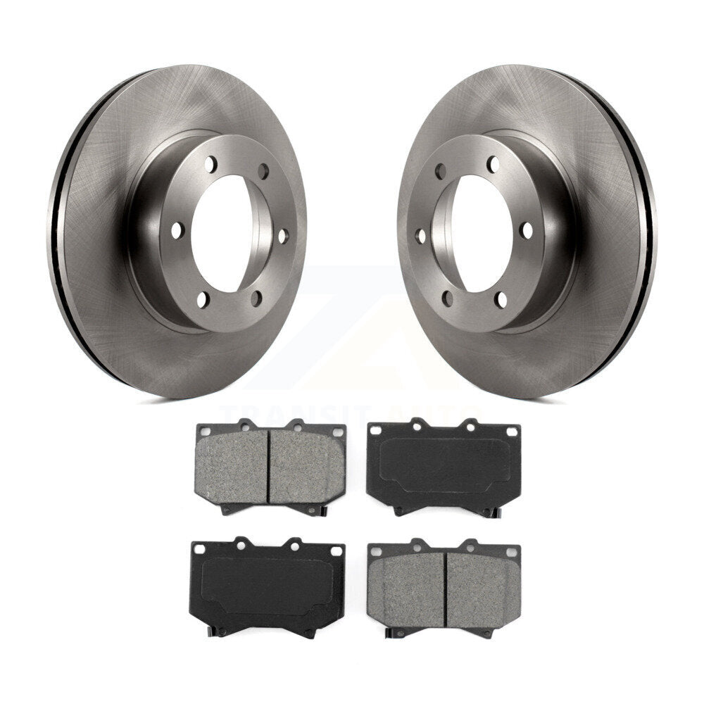 Disc Brake Rotors And Semi-Metallic Pads Front Kit For Toyota Tundra Sequoia