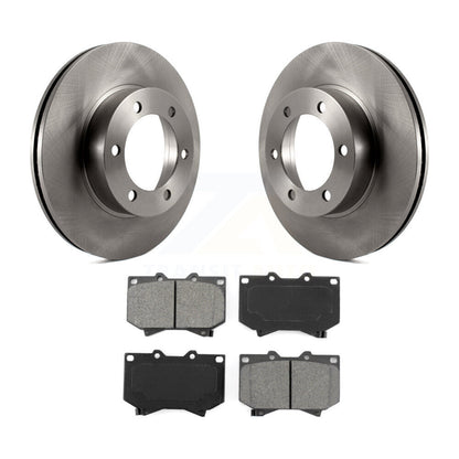 Disc Brake Rotors And Semi-Metallic Pads Front Kit For Toyota Tundra Sequoia