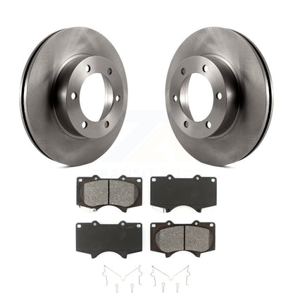 Disc Brake Rotors And Semi-Metallic Pads Front Kit For Toyota Tundra Sequoia