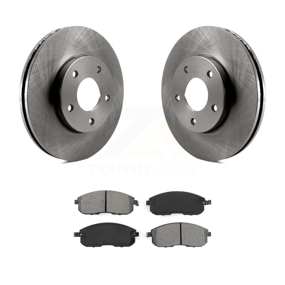 Brake Rotor Semi-Metallic Pad Front Kit For 2000-2001 Nissan Maxima INFINITI I30