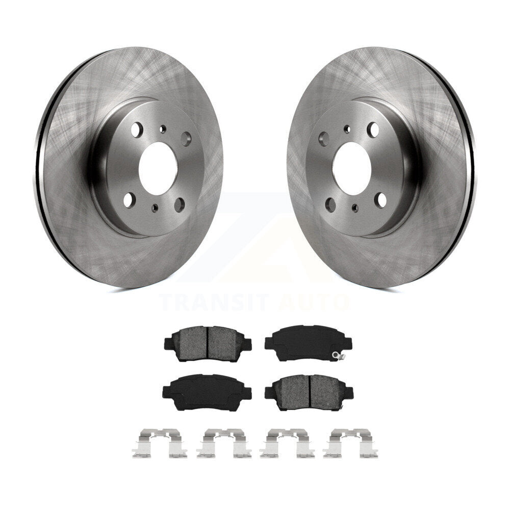 Disc Brake Rotor And Semi-Metallic Pad Front Kit For 2000 Toyota Echo From 08 00
