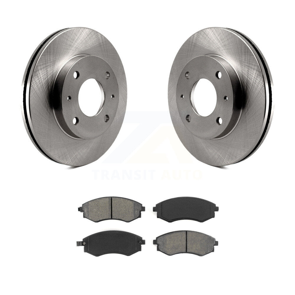 Disc Brake Rotors Semi-Metallic Pad Front Kit For Hyundai Tiburon Elantra Sonata
