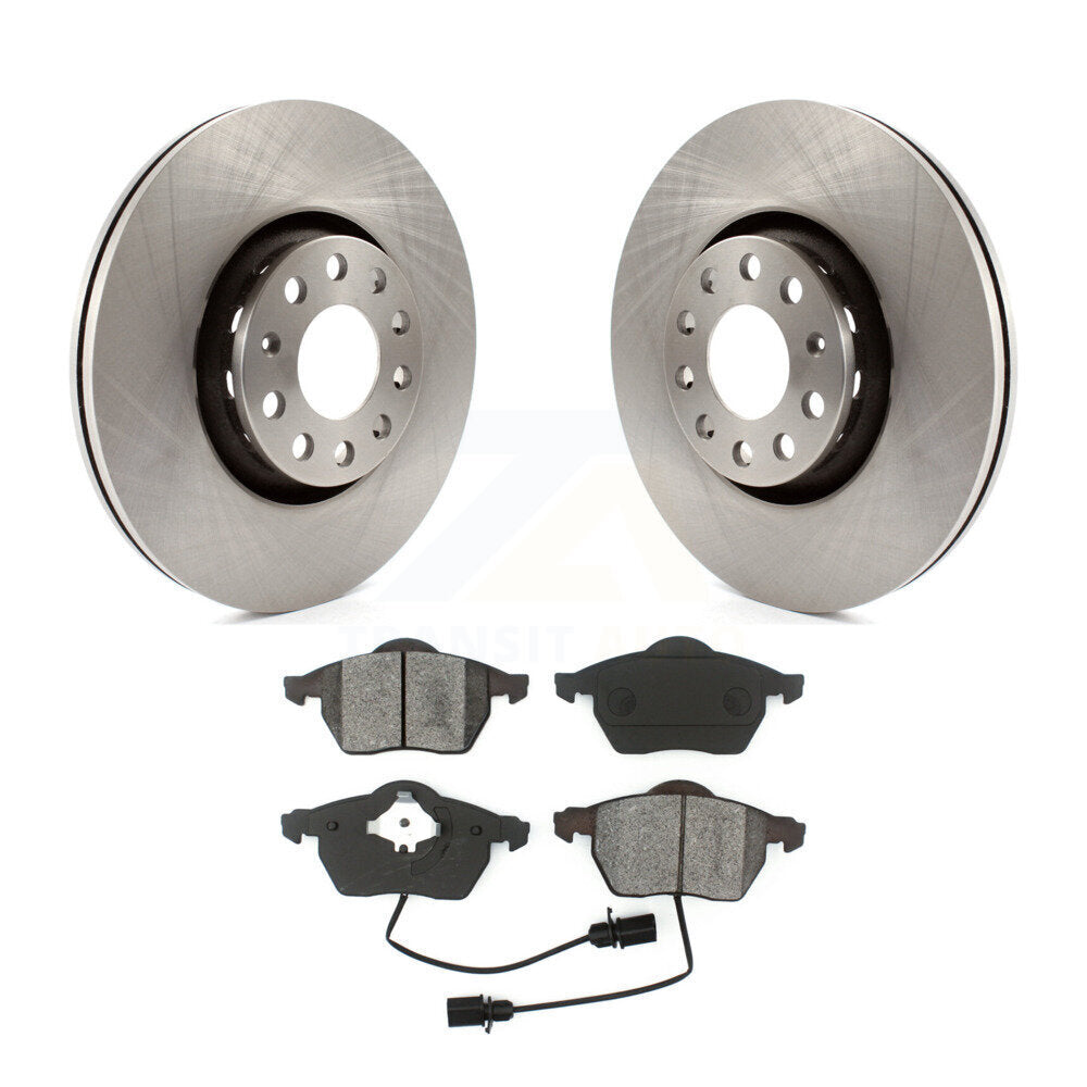 Disc Brake Rotors And Semi-Metallic Pads Front Kit For Audi A4 Quattro A6 S6 S4