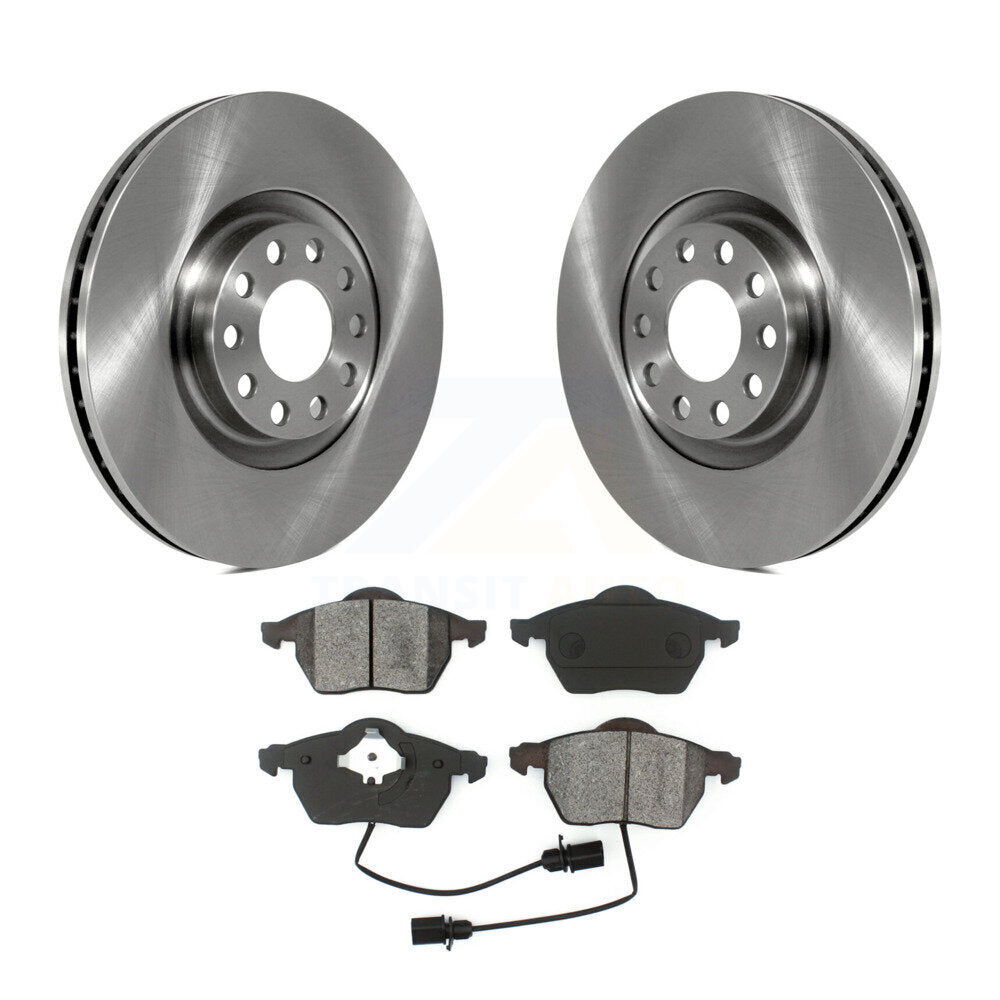 Disc Brake Rotors And Semi-Metallic Pads Front Kit For Audi A6 Quattro S4