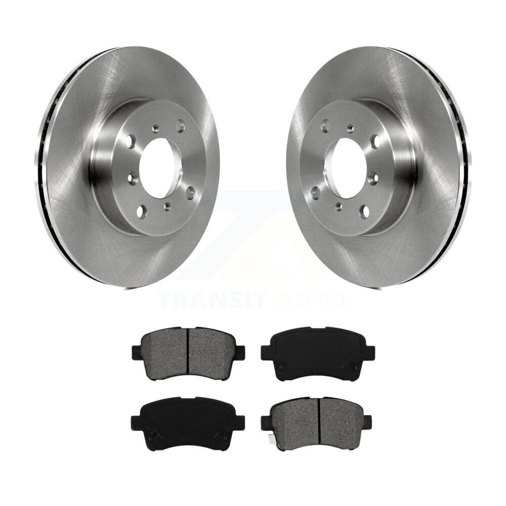 Disc Brake Rotors And Semi-Metallic Pads Front Kit For 2002-2005 Suzuki Aerio