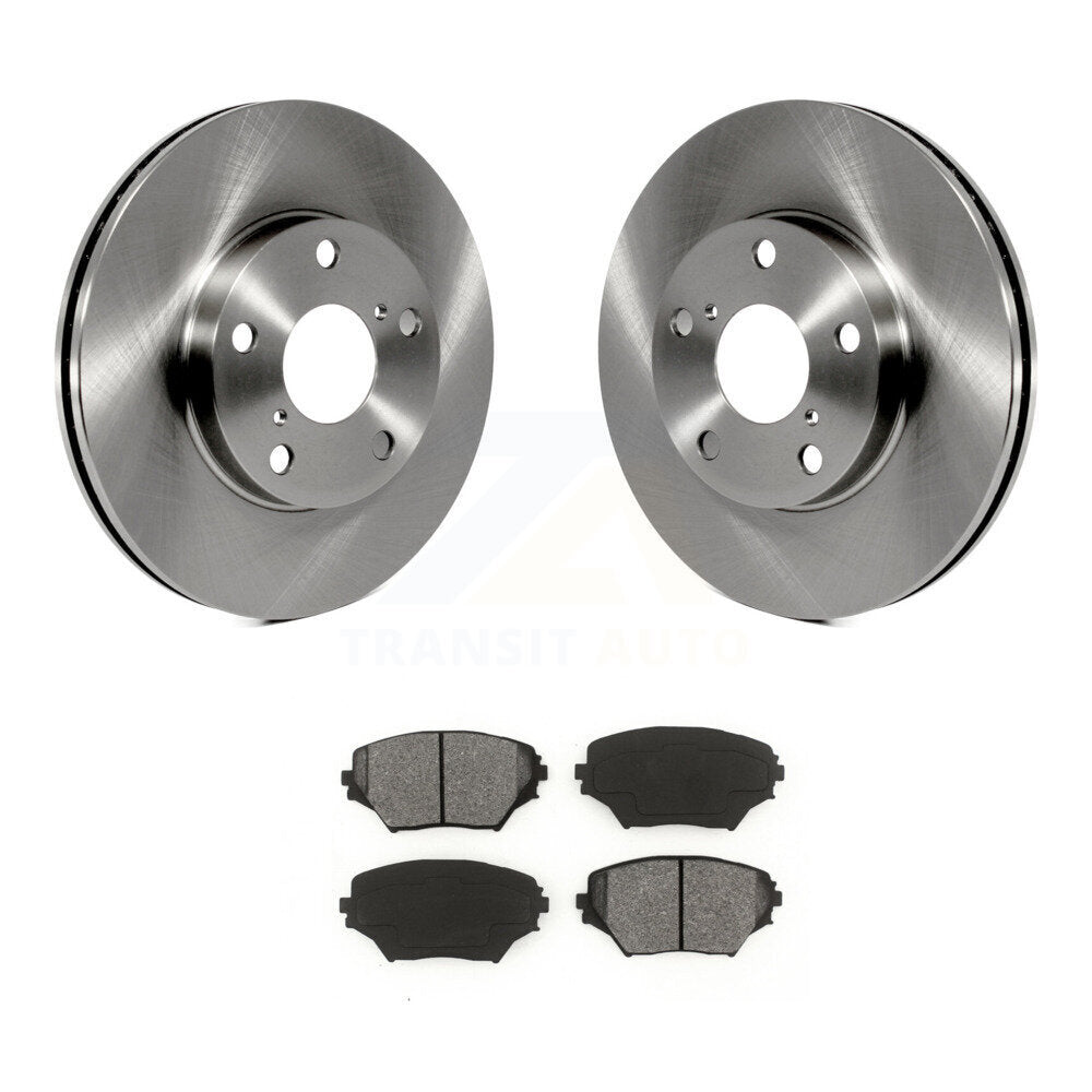 Disc Brake Rotors And Semi-Metallic Pads Front Kit For Toyota RAV4