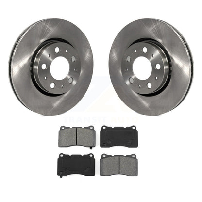 Disc Brake Rotors And Semi-Metallic Pads Front Kit For 2005-2007 Volvo V70 R