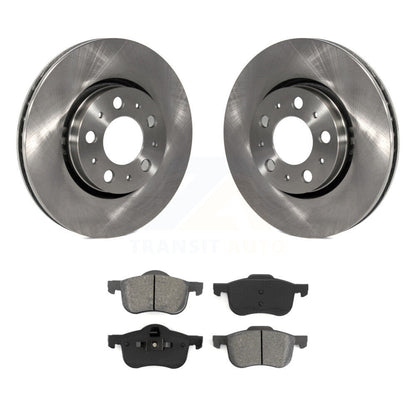 Disc Brake Rotors And Semi-Metallic Pads Front Kit For Volvo S60 XC70 V70 S80
