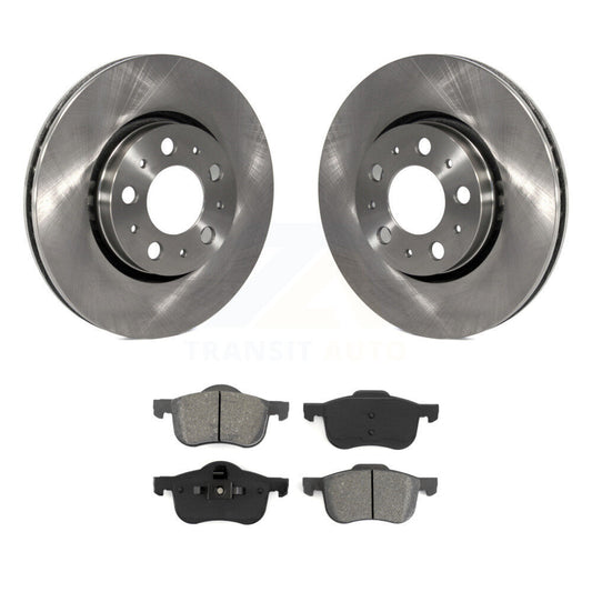 Disc Brake Rotors And Semi-Metallic Pads Front Kit For Volvo S60 XC70 V70 S80