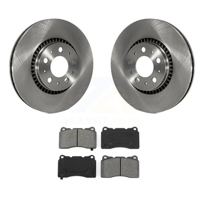 Disc Brake Rotors And Semi-Metallic Pads Front Kit For 2005-2007 Volvo V70 R
