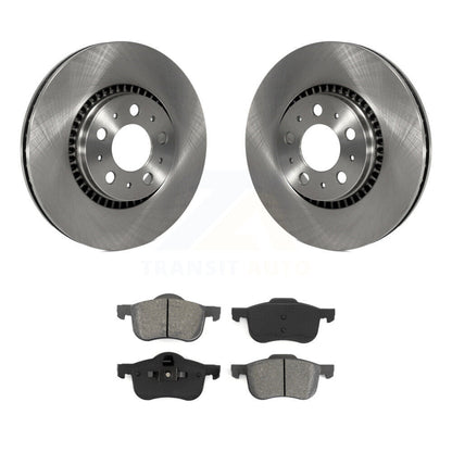Disc Brake Rotors And Semi-Metallic Pads Front Kit For Volvo S60 XC70 V70 S80