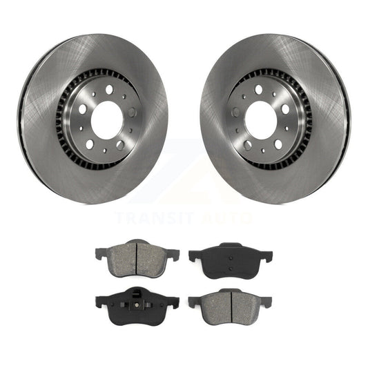 Disc Brake Rotors And Semi-Metallic Pads Front Kit For Volvo S60 XC70 V70 S80