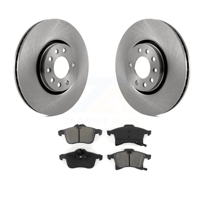Disc Brake Rotors And Semi-Metallic Pads Front Kit For 2008-2009 Saturn Astra