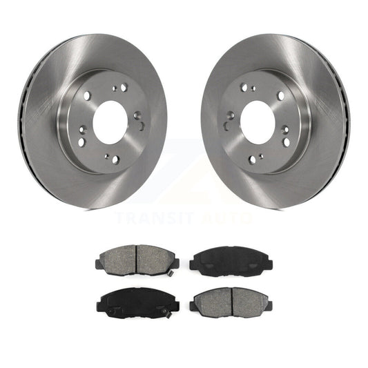 Disc Brake Rotors And Semi-Metallic Pads Front Kit For Honda Civic