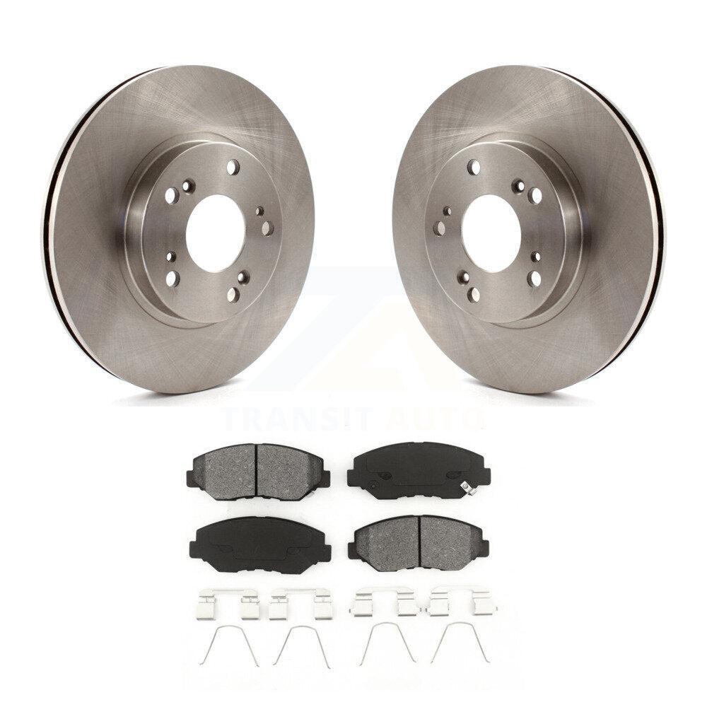 Disc Brake Rotors And Semi-Metallic Pads Front Kit For 2002-2004 Honda CR-V