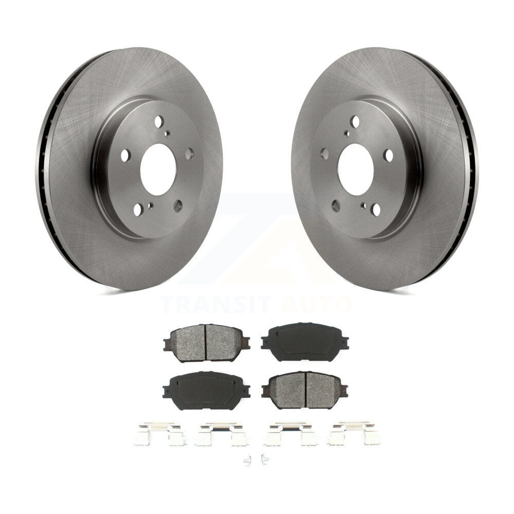 Disc Brake Rotors And Semi-Metallic Pads Front Kit For Toyota Camry