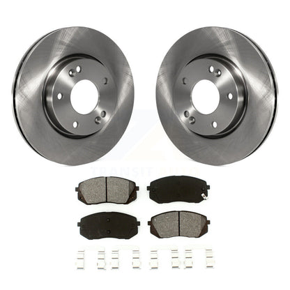 Disc Brake Rotors And Semi-Metallic Pads Front Kit For 2010-2012 Kia Rondo