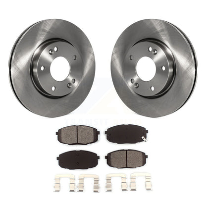 Disc Brake Rotors And Semi-Metallic Pads Front Kit For Hyundai Elantra