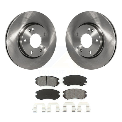 Disc Brake Rotors Semi-Metallic Pad Front Kit For Hyundai Kia Sonata Tucson Soul