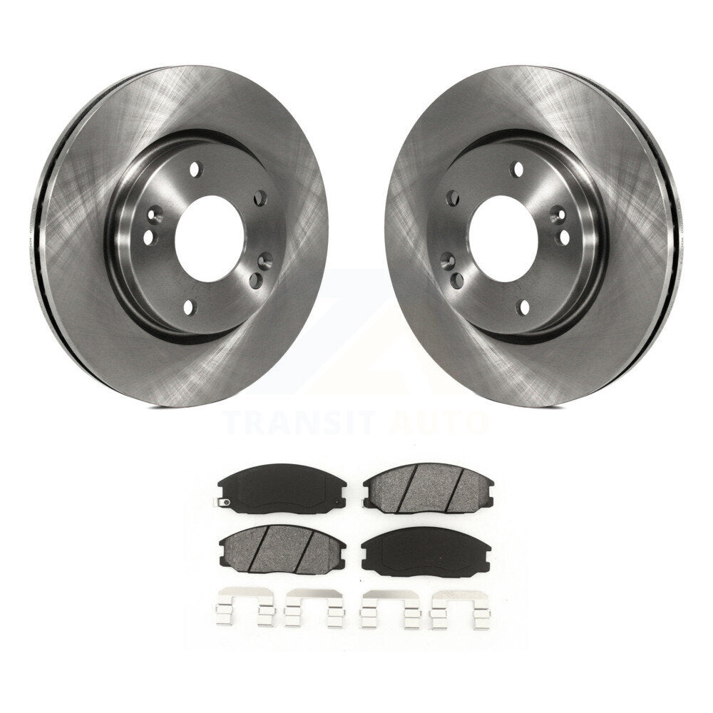 Disc Brake Rotors And Semi-Metallic Pads Front Kit For Hyundai Santa Fe