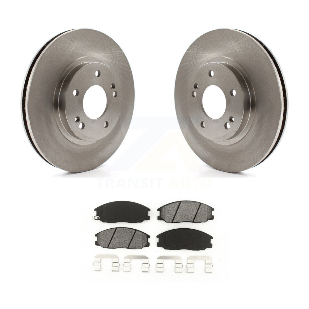 Disc Brake Rotors And Semi-Metallic Pads Front Kit For Hyundai Santa Fe