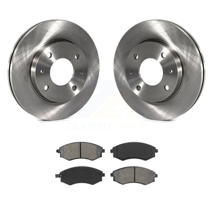 Brake Rotors & Semi-Metallic Pad Front Kit For Hyundai Elantra Sonata Kia Optima