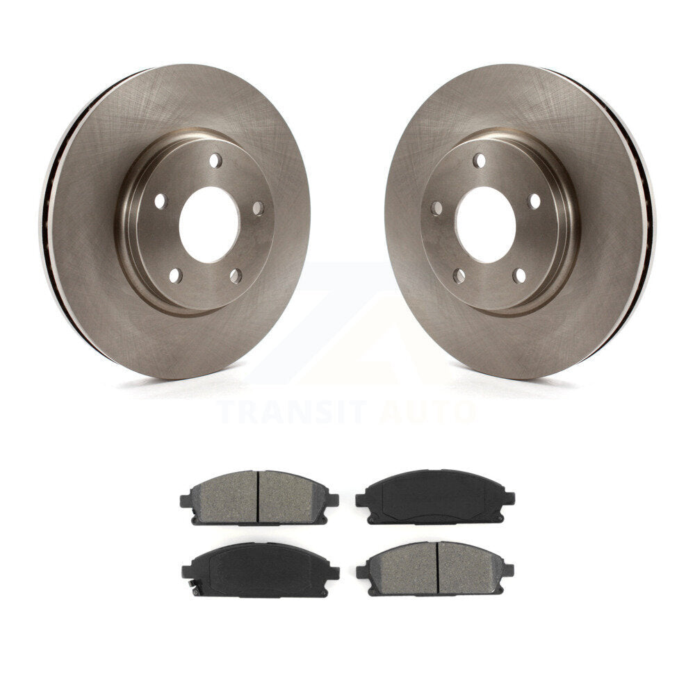 Disc Brake Rotors And Semi-Metallic Pads Front Kit For 2004-2009 Nissan Quest