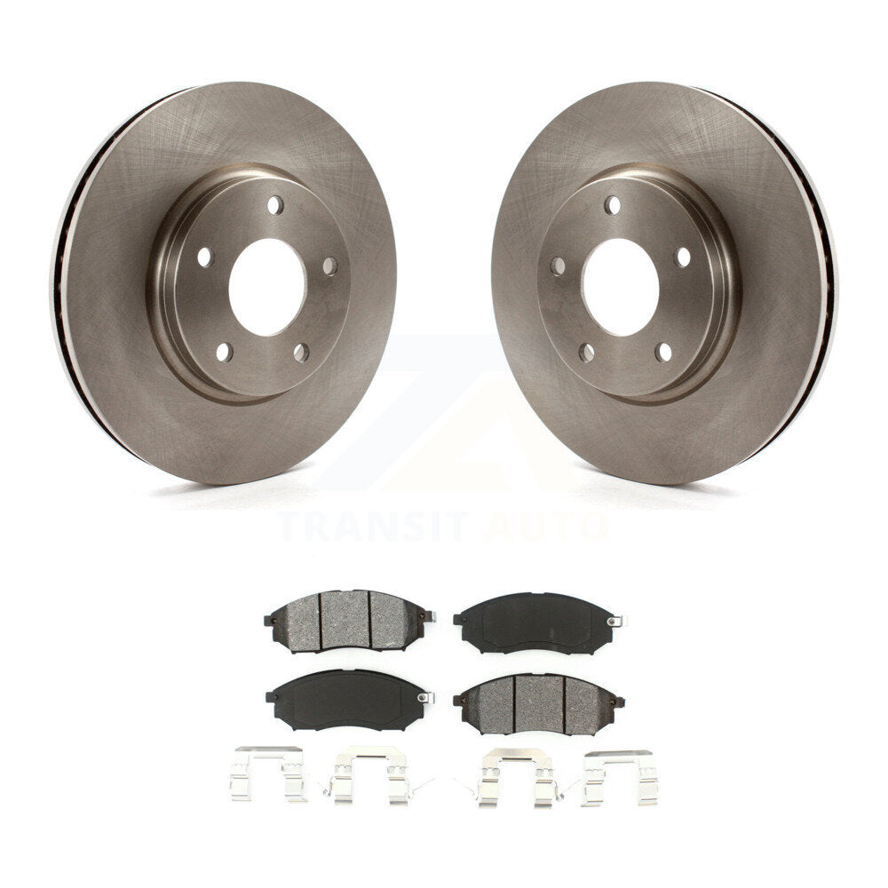 Disc Brake Rotors And Semi-Metallic Pads Front Kit For INFINITI Q45 M45